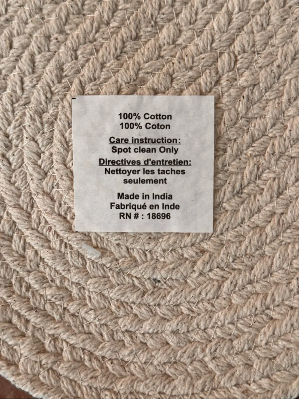 Pet Bowl Mat Beige 'Hungry Thirsty'